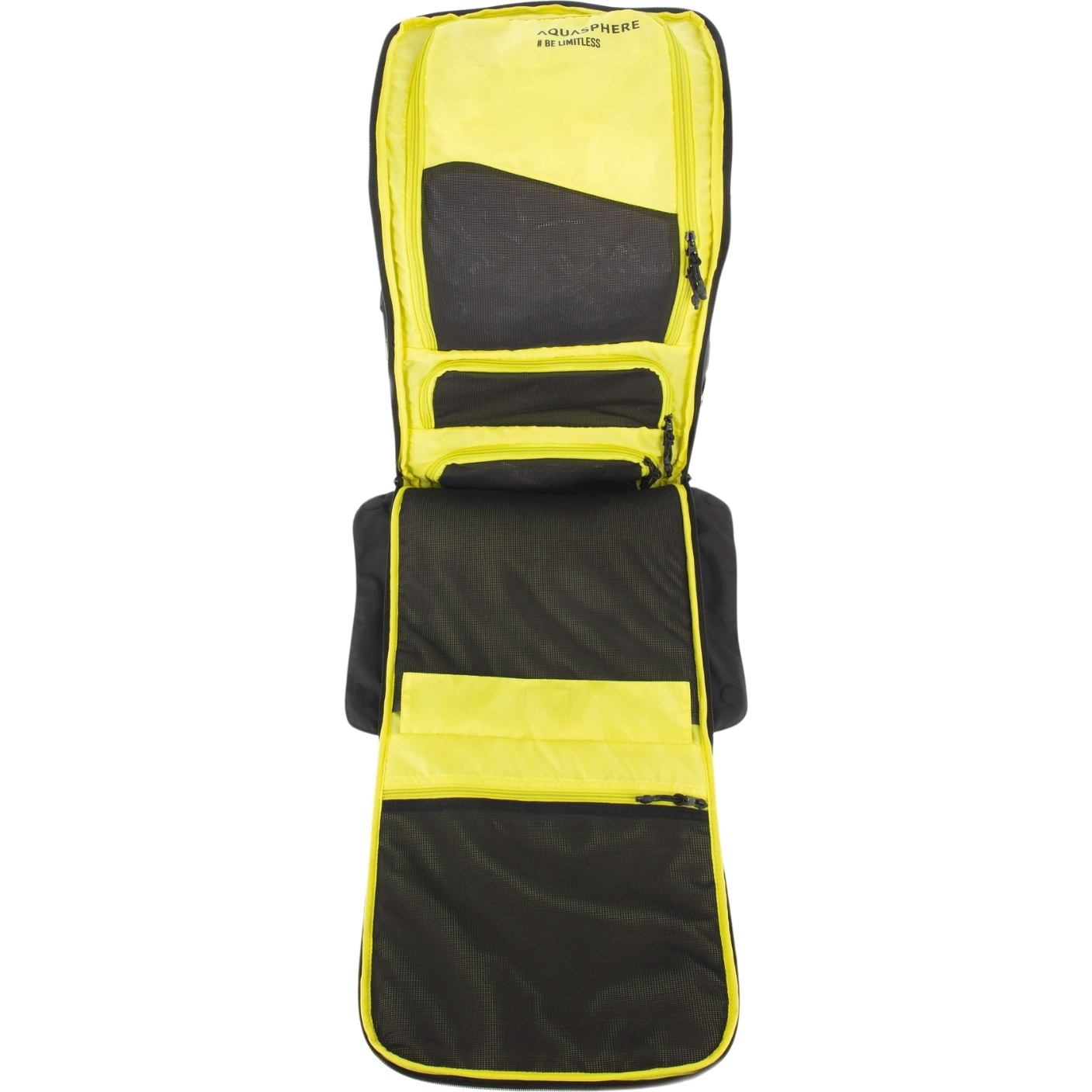 2025 Aquasphere Mochila Transistion 35L BA2000171 - Black / Amarillo Brillante